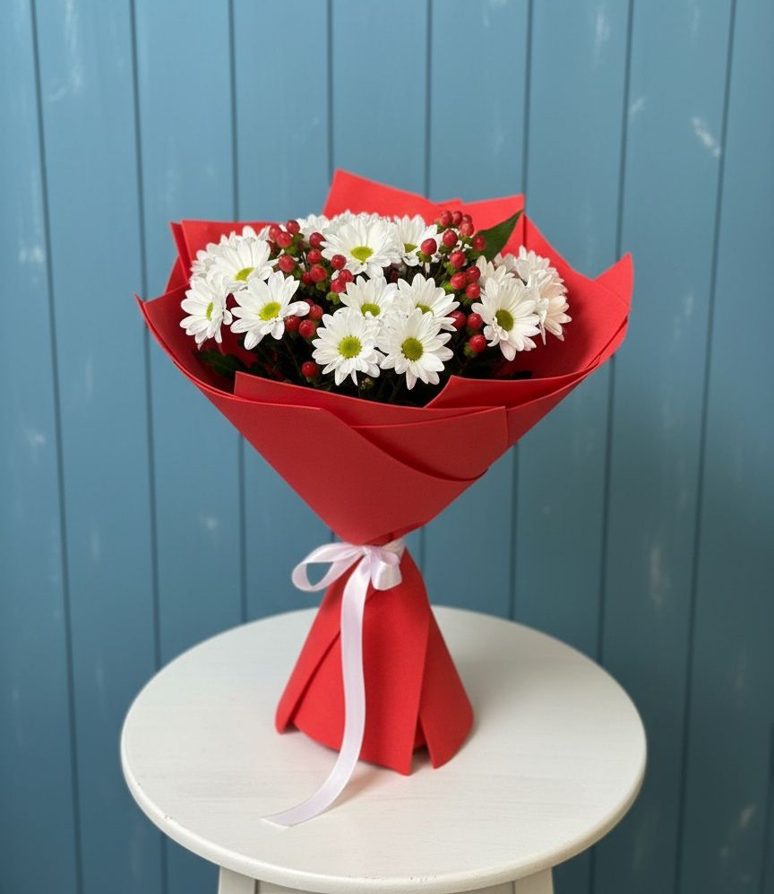 Букет цветов из: Хризантемы в Сольвычегодске