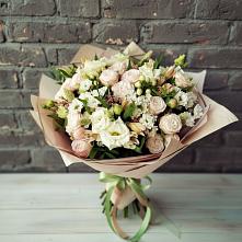 Букет цветов из:  Альстромерии, Розы и Хризантемы #REPLACE_PRED# Сольвычегодске