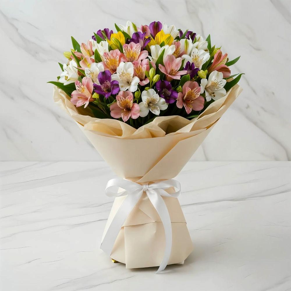 Букет цветов из: Альстромерии в Сольвычегодске