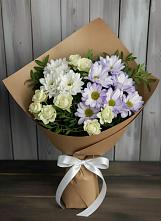Букет цветов из:  Хризантемы и Розы в Сольвычегодске